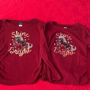 Old Navy Dark Maroon Knit Tops Bundle